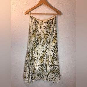 Wild Pattern A-Line Skirt